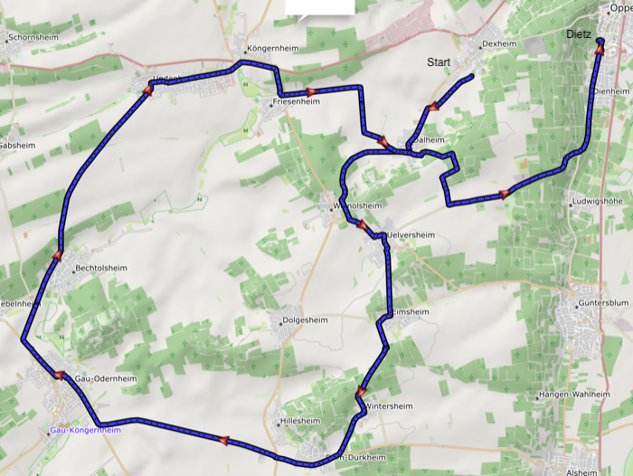 Karte letzte Ausfahrt 2025